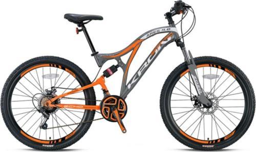 Ares 4.0 - 26" Mtb - 16.5' - 21 Vites - Çift Amt - M.Dısc - Mat Füme Neon Turuncu