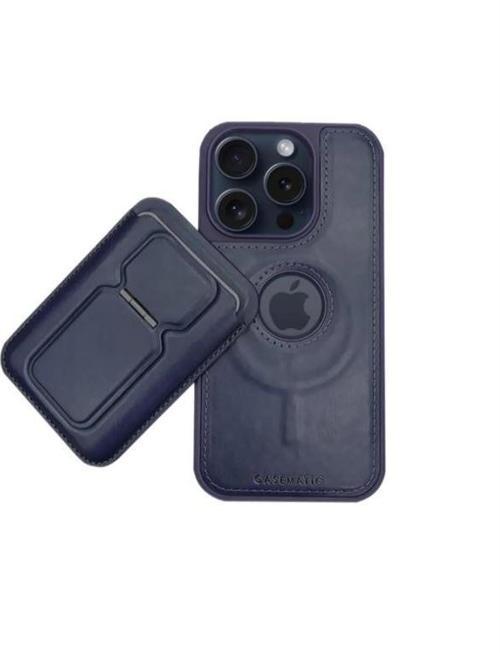 Samsung Galaxy S24 Ultra Uyumlu Standlı Kartlıklı Magsafe Wireless Şarj Özellikli Deri Cüzdan Kılıf