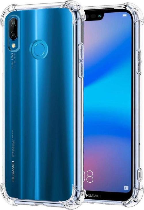 Huawei P20 Lite Uyumlu Darbe Önleyici Sararmaya Dayanıklı Airbag Korumalı Ultra Slim TPU Şeffaf Silikon Kılıf