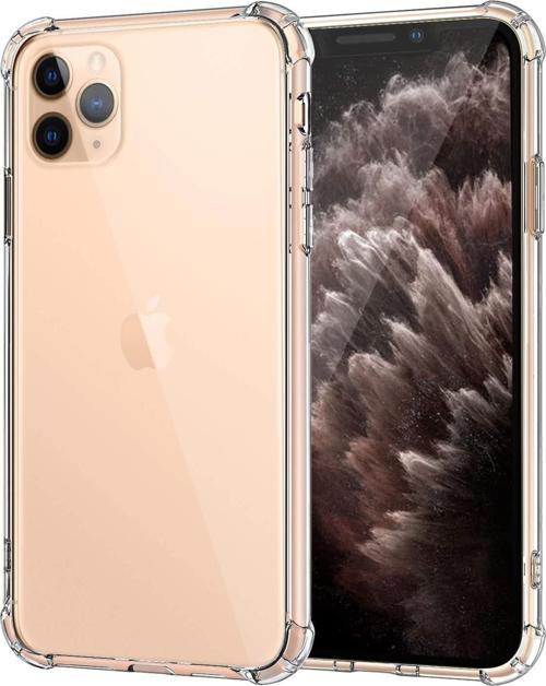 iPhone 11 Pro Max Uyumlu Darbe Önleyici Sararmaya Dayanıklı Airbag Korumalı Ultra Slim TPU Şeffaf Silikon Kılıf