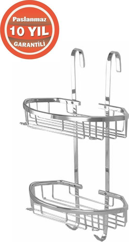 Paslanmaz Pirinç Duşakabin İçin Oval  Şampuanlık Banyo Rafı