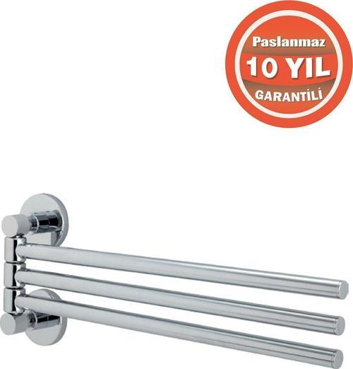 Paslanmaz Pirinç Flora 3’Lü Havluluk