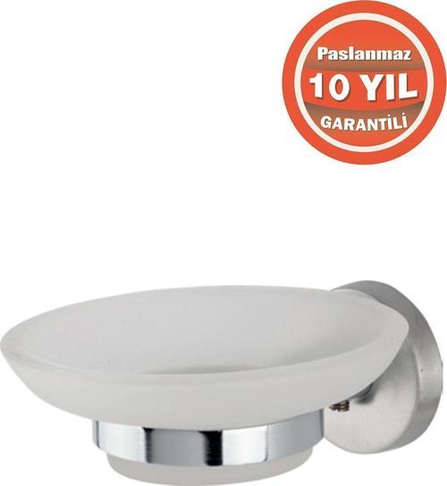 Paslanmaz Çelik Mat Karaca Montajlı Sabunluk