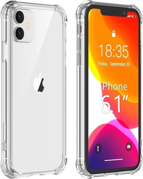 iPhone 11 Uyumlu Darbe Önleyici Sararmaya Dayanıklı Airbag Korumalı Ultra Slim TPU Şeffaf Silikon Kılıf