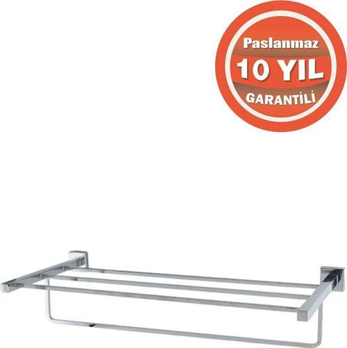 Paslanmaz Pirinç Tamay 60Cm Raf Havluluk