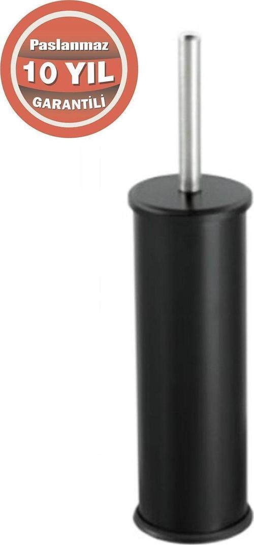 Paslanmaz Çelik Tuvalet Fırçası Klozet Fırçası Siyah