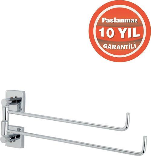 Paslanmaz Pirinç Vizyon  2’Li Döner Havluluk