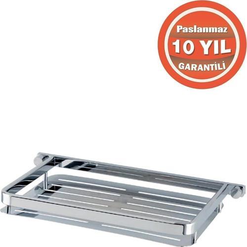 Paslanmaz Pirinç 15X22Cm Mercan Şampuanlık Köşe Süngerlik