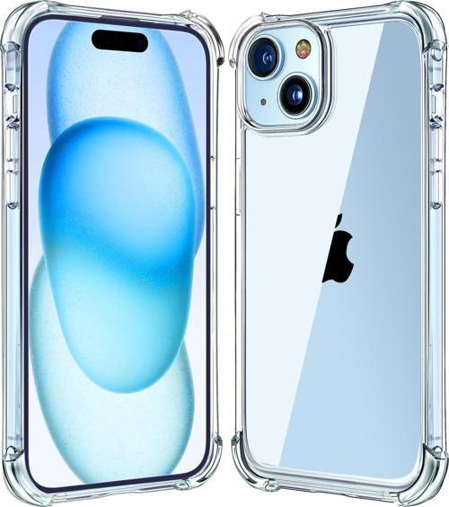 iPhone 14 Plus Uyumlu Darbe Önleyici Sararmaya Dayanıklı Airbag Korumalı Ultra Slim TPU Şeffaf Silikon Kılıf