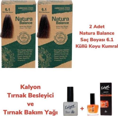 SAÇ BOYASI 6.1 KÜLLÜ KOYU KUMRAL 2 ADET + KALYON TIRNAK BESLEYİCİ VE BAKIM YAĞI