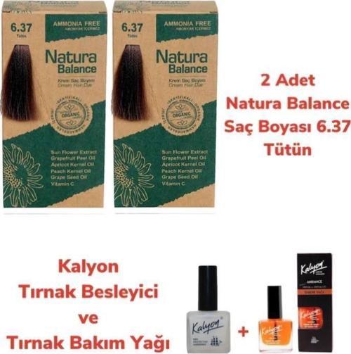 SAÇ BOYASI 6.37 TÜTÜN 2 ADET + KALYON TIRNAK BESLEYİCİ VE BAKIM YAĞI