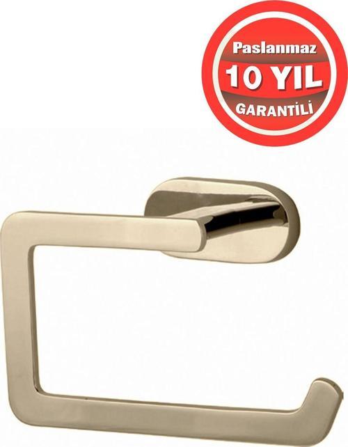 Paslanmaz Pirinç Zirve Tuvalet Kağıtlık Altın Gold