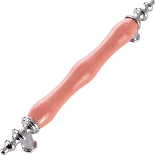 Asos Pembe Porselen 128 Mm Kulp Lüks Country Mutfak Mobilya Dolap Çekmece Kulpu