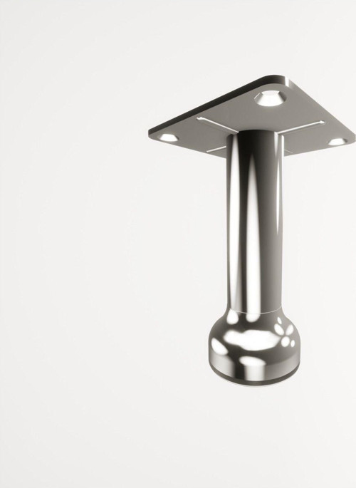 Gökçe Krom 10 Cm Mobilya Ayağı, Lüks Metal Mobilya Ayak, Koltuk, Dolap, Şifonyer, Masa Ayak