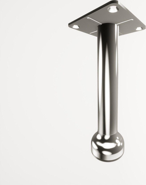 Gökçe Krom 15 Cm Mobilya Ayağı, Lüks Metal Mobilya Ayak, Koltuk, Dolap, Şifonyer, Masa Ayak