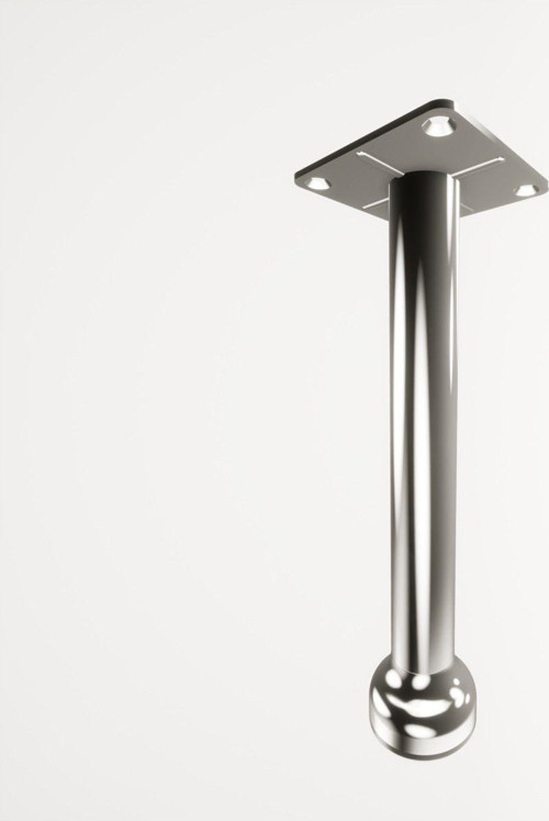 Gökçe Krom 20 Cm Lüks Metal Mobilya Ayak, Koltuk, Dolap, Şifonyer, Masa Ayak