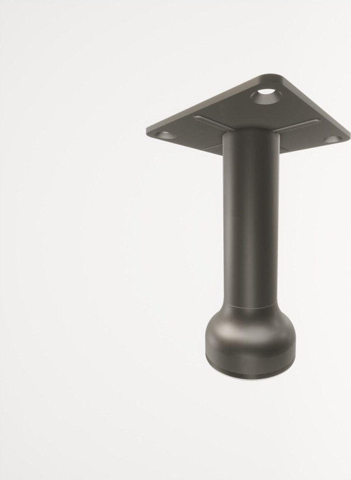 Gökçe Siyah 10 Cm Mobilya Ayağı, Lüks Metal Mobilya Ayak, Koltuk, Dolap, Şifonyer, Masa Ayak