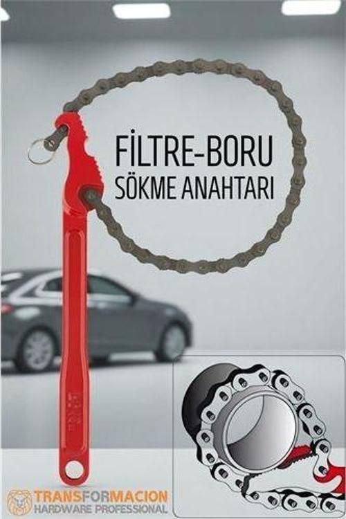 Zincirli Filtre Sökme Anahtarı - Boru Sökme Anahtarı