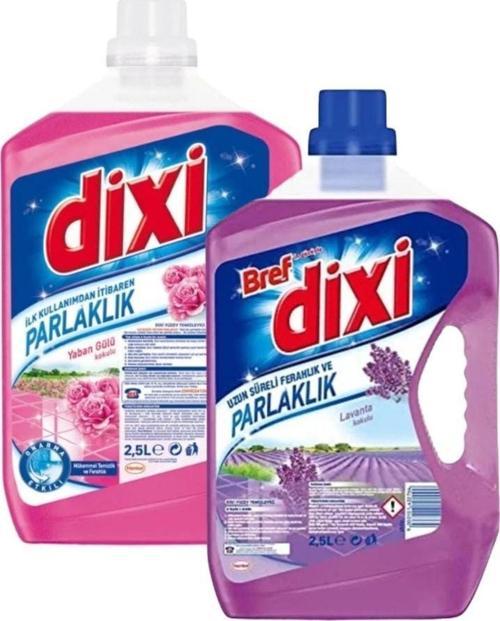 Dixi Yüzey Temizleyici Yaban Gülü Kokulu ve Lavanta Kokulu 2 Adet 2.500 ml