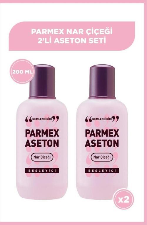 2'li Parmex Nar Çiçeği Aseton 200 ml
