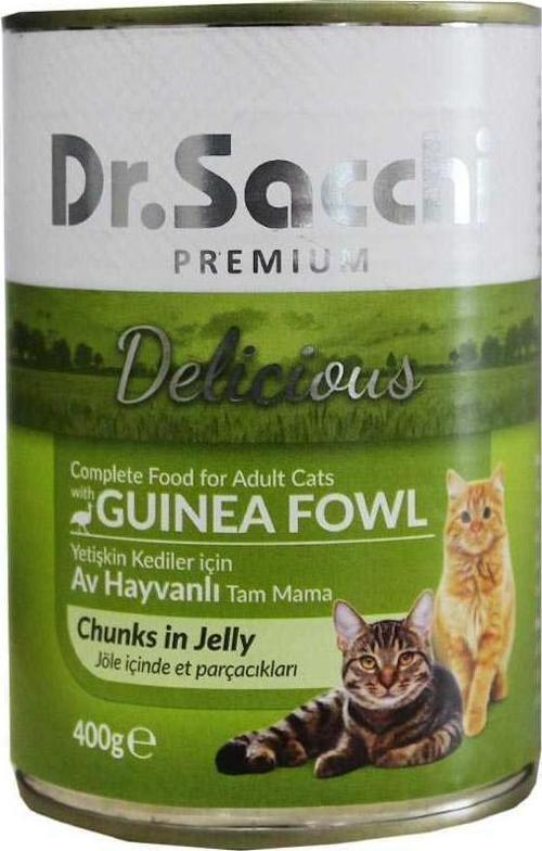Dr.Sacchi Konserve Av Hayvanlı Kedi Konservesi 400gr