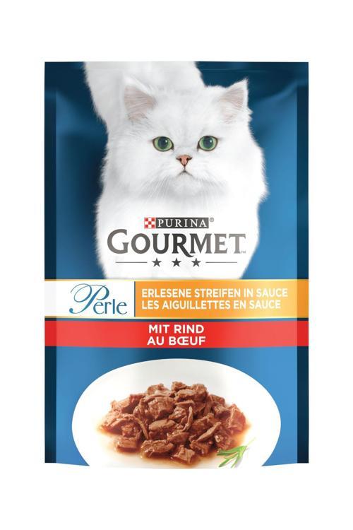 Gourmet Perle Izgara Sığır Etli Yaş Kedi Maması 85 gr