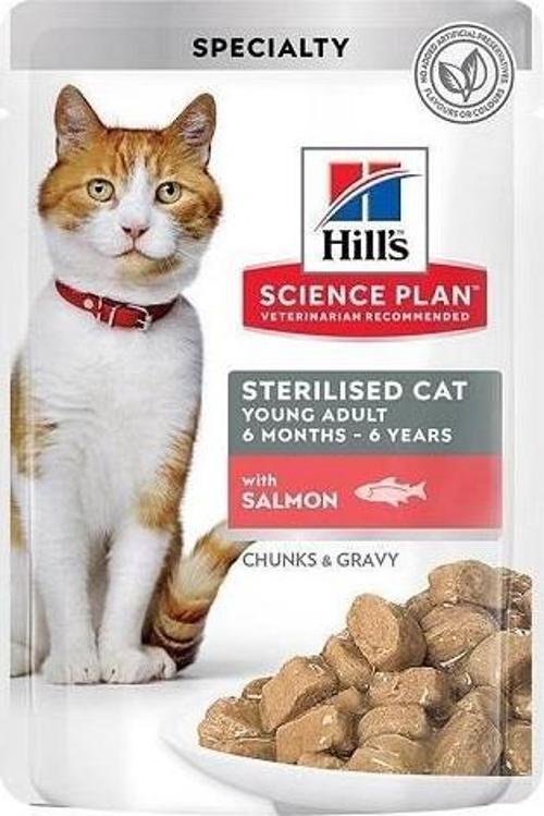 Chunks İn Gravy Somonlu Kısırlaştırılmış Kedi Konservesi 85 Gr