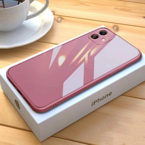 iPhone 13 Pro Max Parlak Cam Kamera Korumalı Telefon Kılıfı