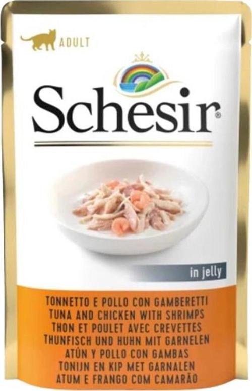 Jelly Ton Balıklı Tavuk ve Karidesli Pouch Kedi Konservesi 85 Gr