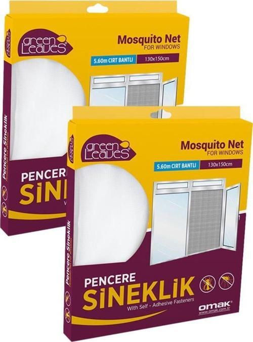 2 Adet 150x130 Cm Pencere Sinekliği Tül Sineklik Perde