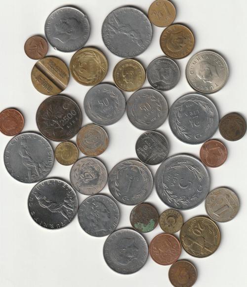 368605bcbf21e6 Koleksiyon Başlangıç seti 33 Adet Eski Madeni para Jeton