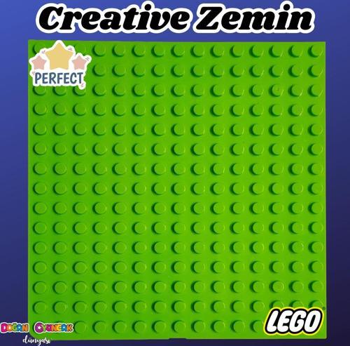 Yeşil Creative Blok Zemin - Zemin Parça - Yer Puzzle Lego - Lego Zemin - Yeşil Yaratıcı Zemin - Crea