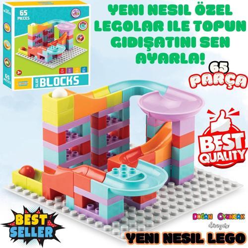 Creative Blok 65 Parça - Slide Blocks 65 Parça - Lego Oyuncakları - Yaratıcı Top Oyunu - Creative Le