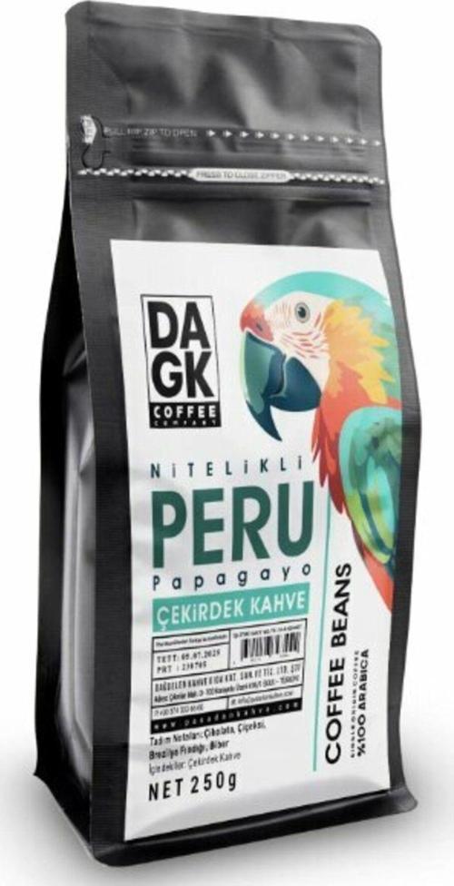 Dagk Peru Papagayo Çekirdek Kahve 250Gr