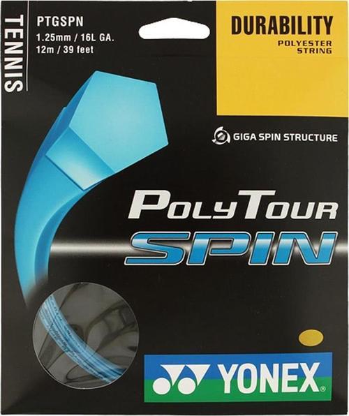 Poly Tour Spin 1.25 / 12M Tenis Kordaj - Kobalt Mavi