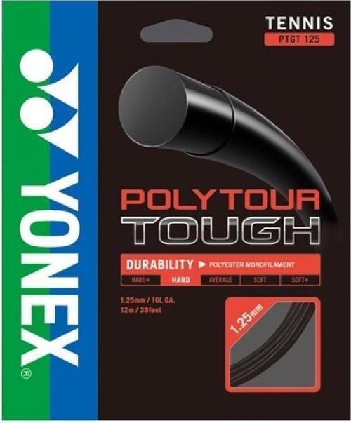 POLY TOUR TOUGH 125 (12m) TENİS KORDAJ - SİYAH