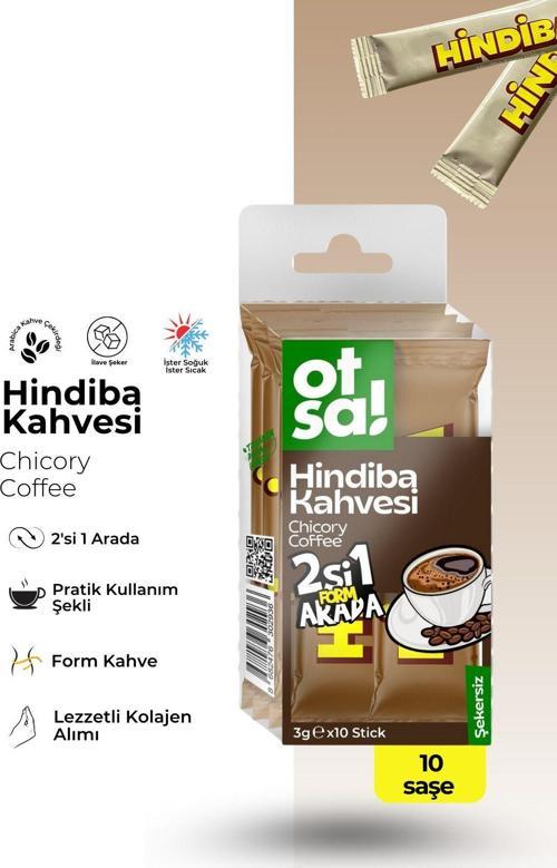 Hindiba Detox Form Kahvesi L-Karnitin Içeren Şeker Ilavesiz Hindiba Kahve Stick