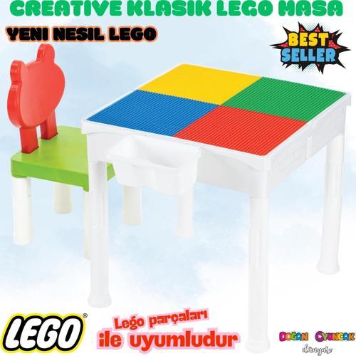 Mega Classic Creative Blok Masa Seti - Klasik Lego Masası - Slide Blocks - Creative Lego Oyuncakları