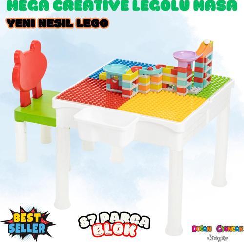 Mega Multi Creative Blok Masa Seti - Slide Blocks - Lego Oyuncakları - Yaratıcı Top Oyunu - Creative