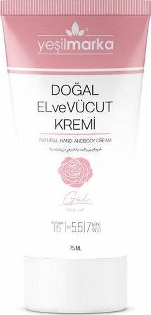Yeşil Marka Doğal El Ve Vücut Kremi - Gül 75 Ml