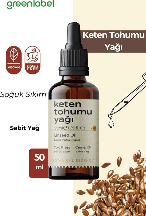 Keten Tohumu Yağı Soğuk Sıkım %100 Doğal Ve Saf 50Ml