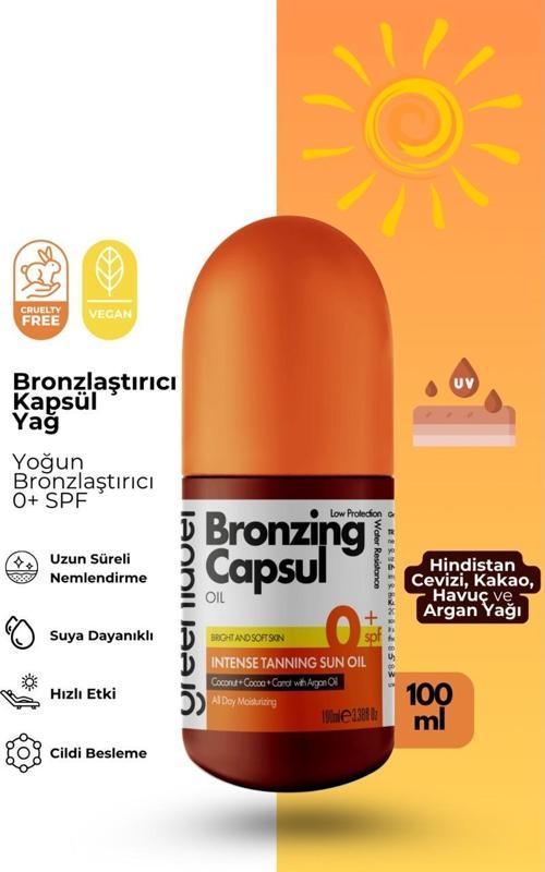 Bronzlaştırıcı Kapsül Yağı 100 Ml.