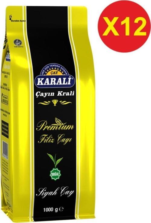 Karali Premium Filiz Dökme Çay 1 Kgx12 Adet (Kilitli Poşet)