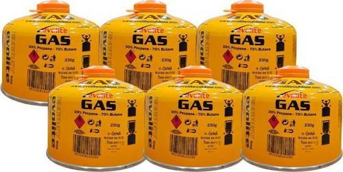 230 Gr. Gaz Ocak Kartuşu 6 Adet EVO-010-A1
