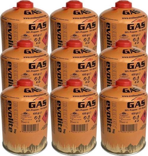 450 Gr. Gaz Ocak Kartuşu 9 Adet EVO-011-A3