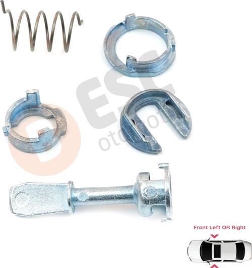 VW Golf MK4 IV 1J 1J1 1J5 1997-2005 Hatchback Variant 1U0837167 İçin Ön Kapı Kilit Tamir Seti 45 mm
