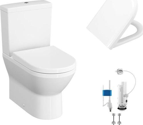 İntegra Kanalsız Rimex Klozet+Vitra Duroplas Yavaş Kapak+Vitra Basmalı İç Takım