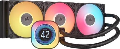 CORSAIR ICUE LINK TITAN 360 RX LCD 360mm RGB  LGA1700/1851/AM5 Siyah Sıvı İşlemci Soğutucu-CW-9061023-WW