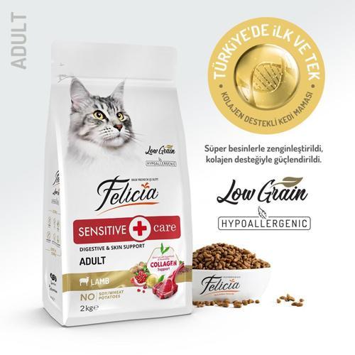 2 Kg Kolajenli Kuzulu Az Tahıllı Yetişkin Kedi Maması