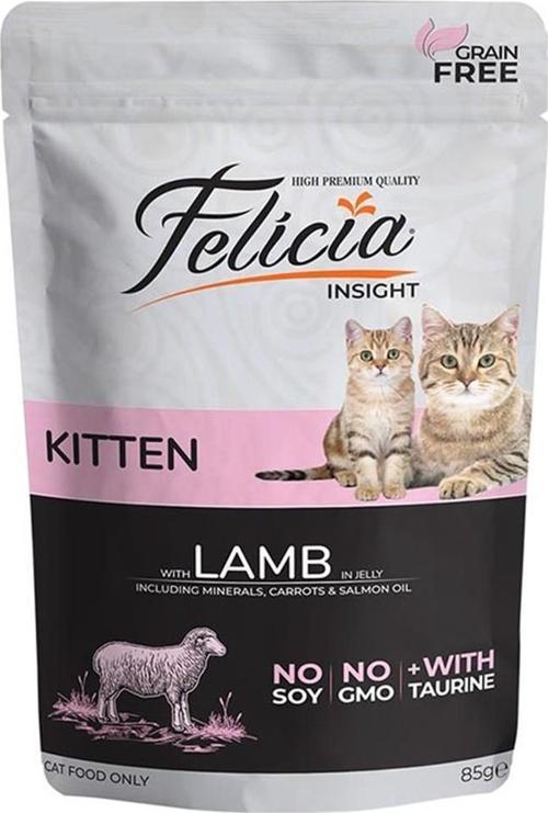 Pouch Kitten Kuzulu Yavru Kedi Konservesi Tahılsız 85 gr
